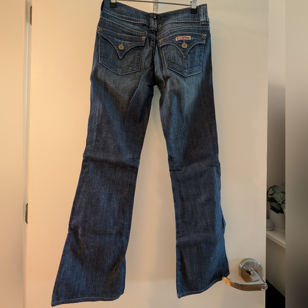 Hudson Jeans Y2K 2000s Low Rise Blue Flare Leg Denim Size 25 - Picture 4 of 6